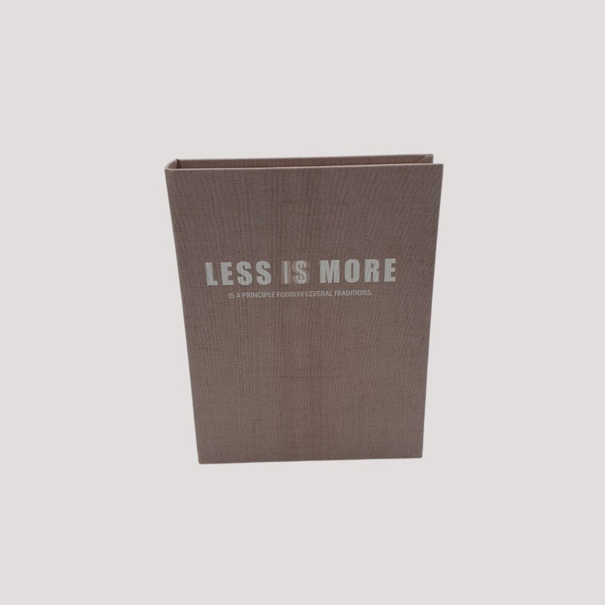 Opbergboek less is more