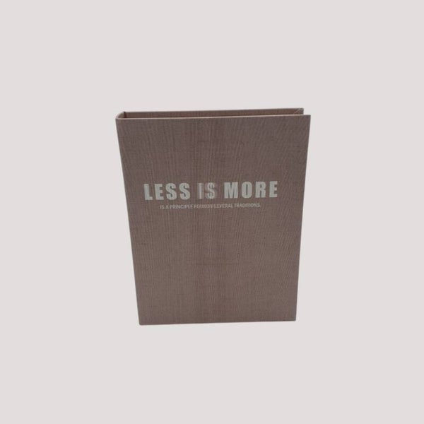 Opbergboek less is more