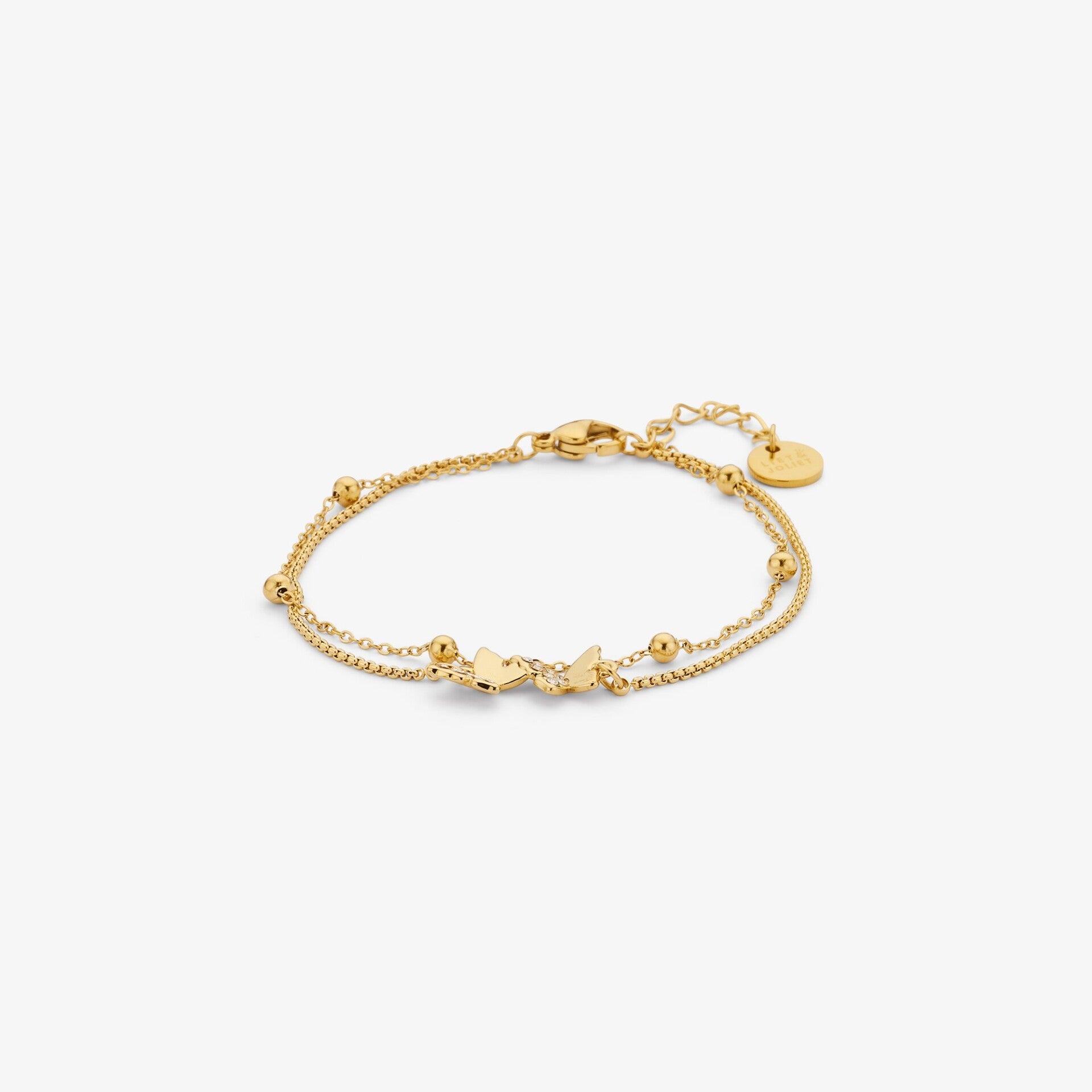 Armband met vlindertjes J5227