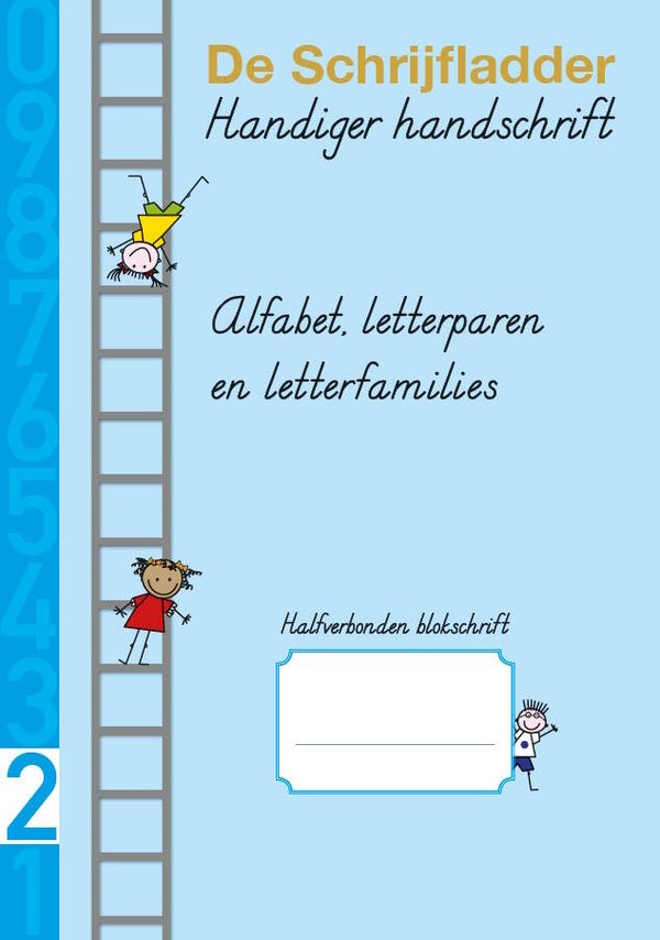 Schrift halfverbonden 2 Alfabet en letterparen - groep 3 - set van 5