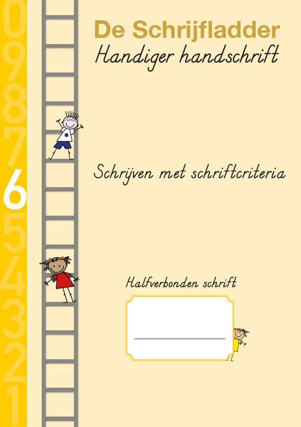 Schrift halfverbonden 6 Schrijven met schriftcriteria - groep 5 - set van 5