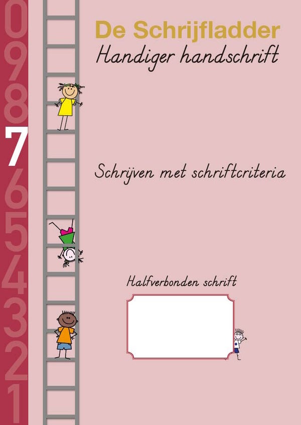 Schrift halfverbonden 7 Schrijven met schriftcriteria - groep 5 - set van 5