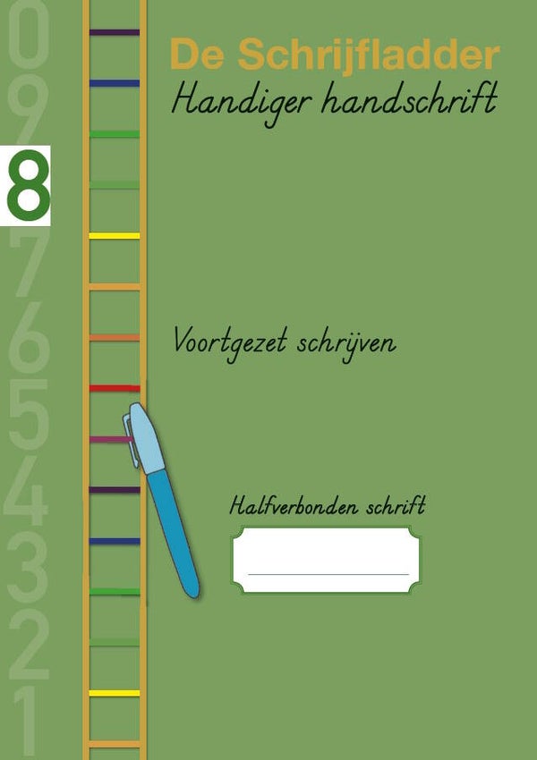 Schrift halfverbonden 8 Voortgezet schrijven - groep 6 - set van 5