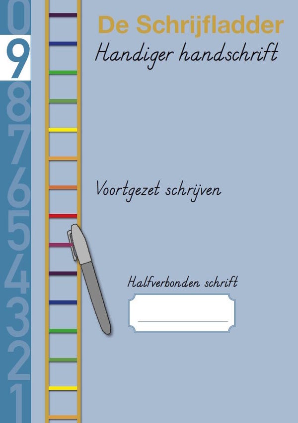 Schrift 9 halfverbonden Voortgezet schrijven - groep 7 - set van 5