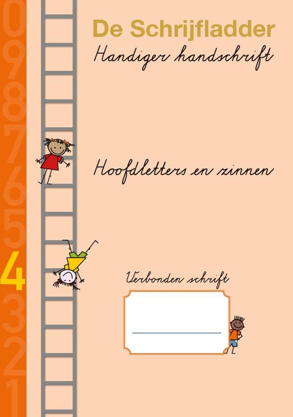 Schrift 4 verbonden Hoofdletters en zinnen - groep 4 - set van 5
