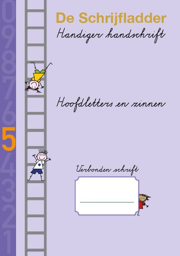 Schrift 5 verbonden Hoofdletters en zinnen - groep 4 - set van 5