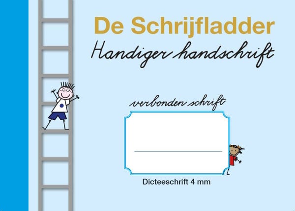 Dicteeschrift 4 mm - verbonden schrift gr. 4 - set van 5
