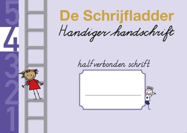 Schrift halfverbonden 4 Letters g, ij, p, t, h, b, f - groep 3 - set van 5