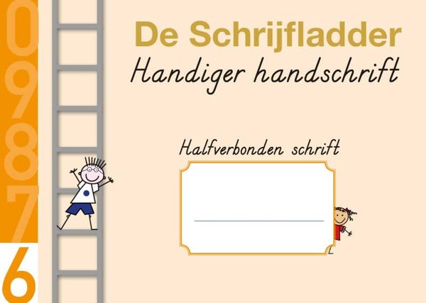 Schrift halfverbonden 6 Hoofdletters deel a - groep 4 - set van 5