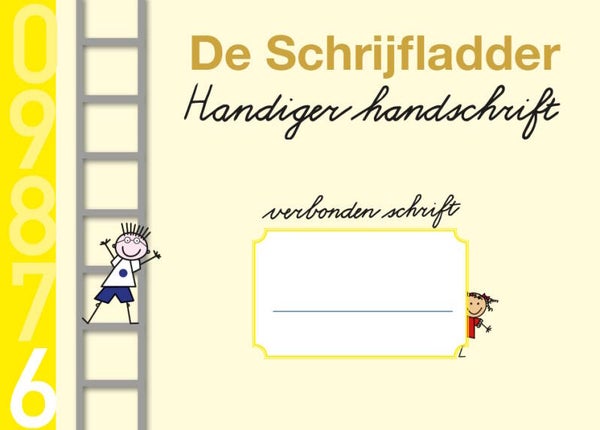 Schrift 6 Hoofdletters deel a - verbonden schrift gr. 4 - set van 5