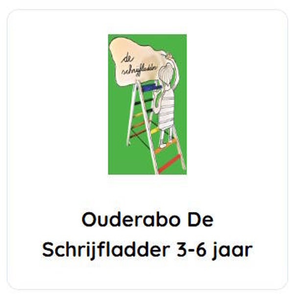 Ouderabonnement De Schrijfladder 3-6 jaar