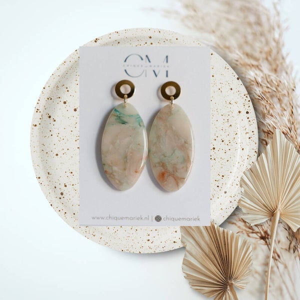 Chique green marbled collection