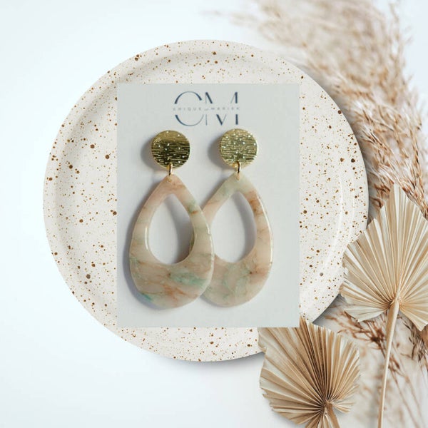 Chique green marbled collection