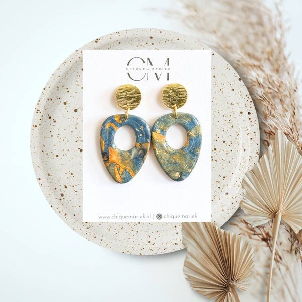 Chique marbled blue collection