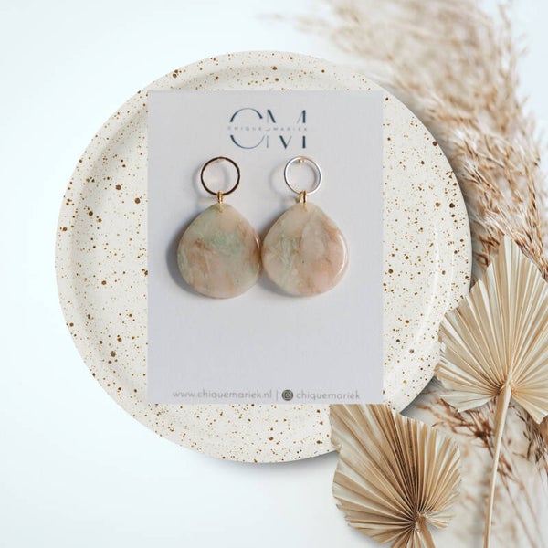 Chique green marbled collection