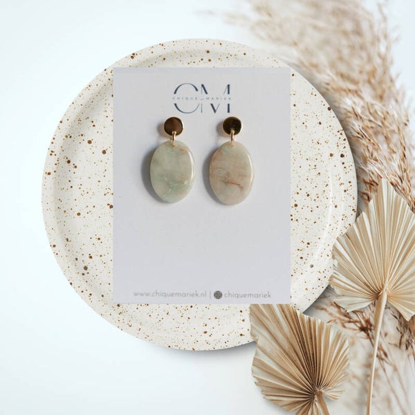 Chique green marbled collection