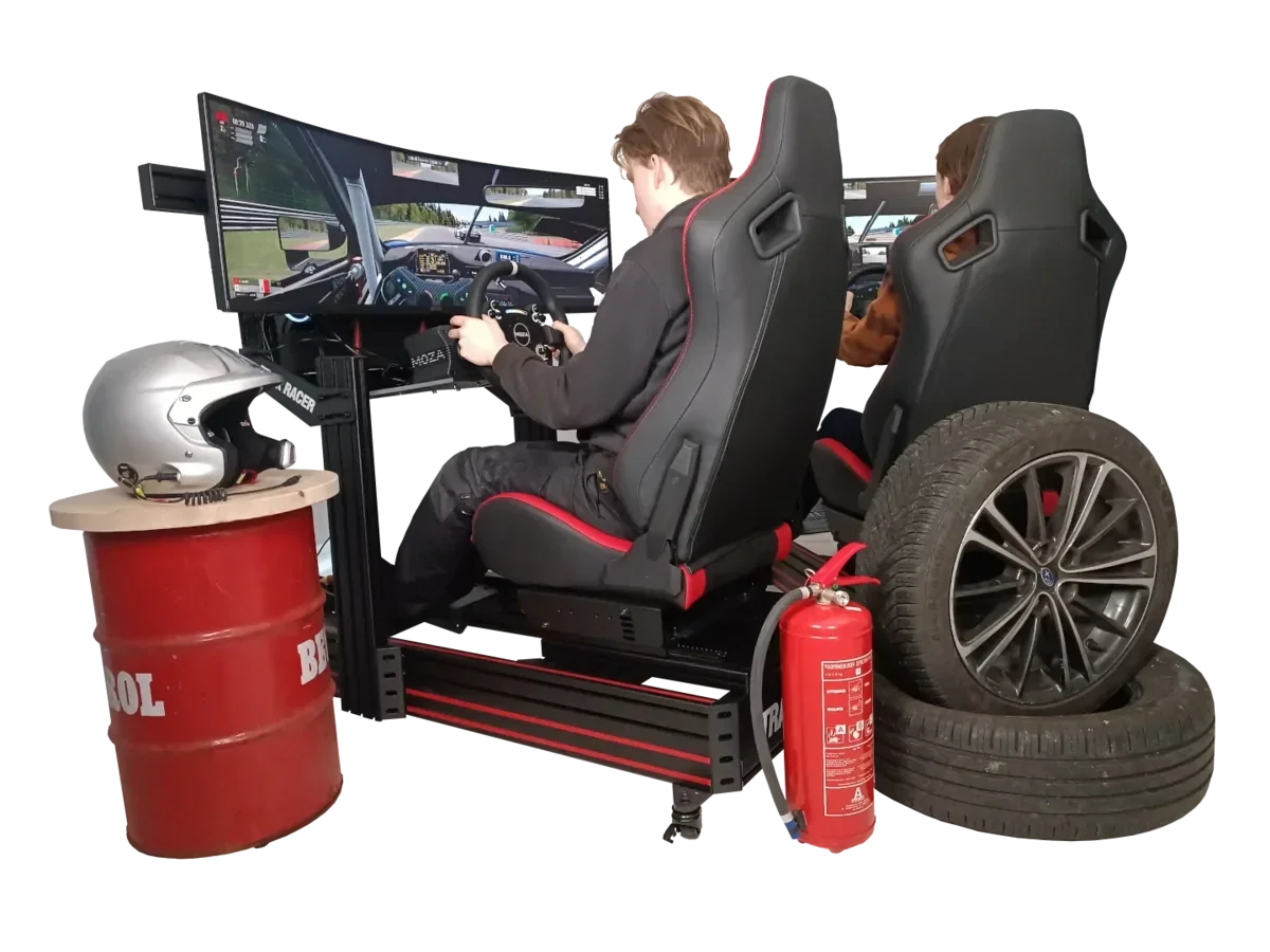 Professionele racesimulatoren van RACE-SIM voor verhuur op events