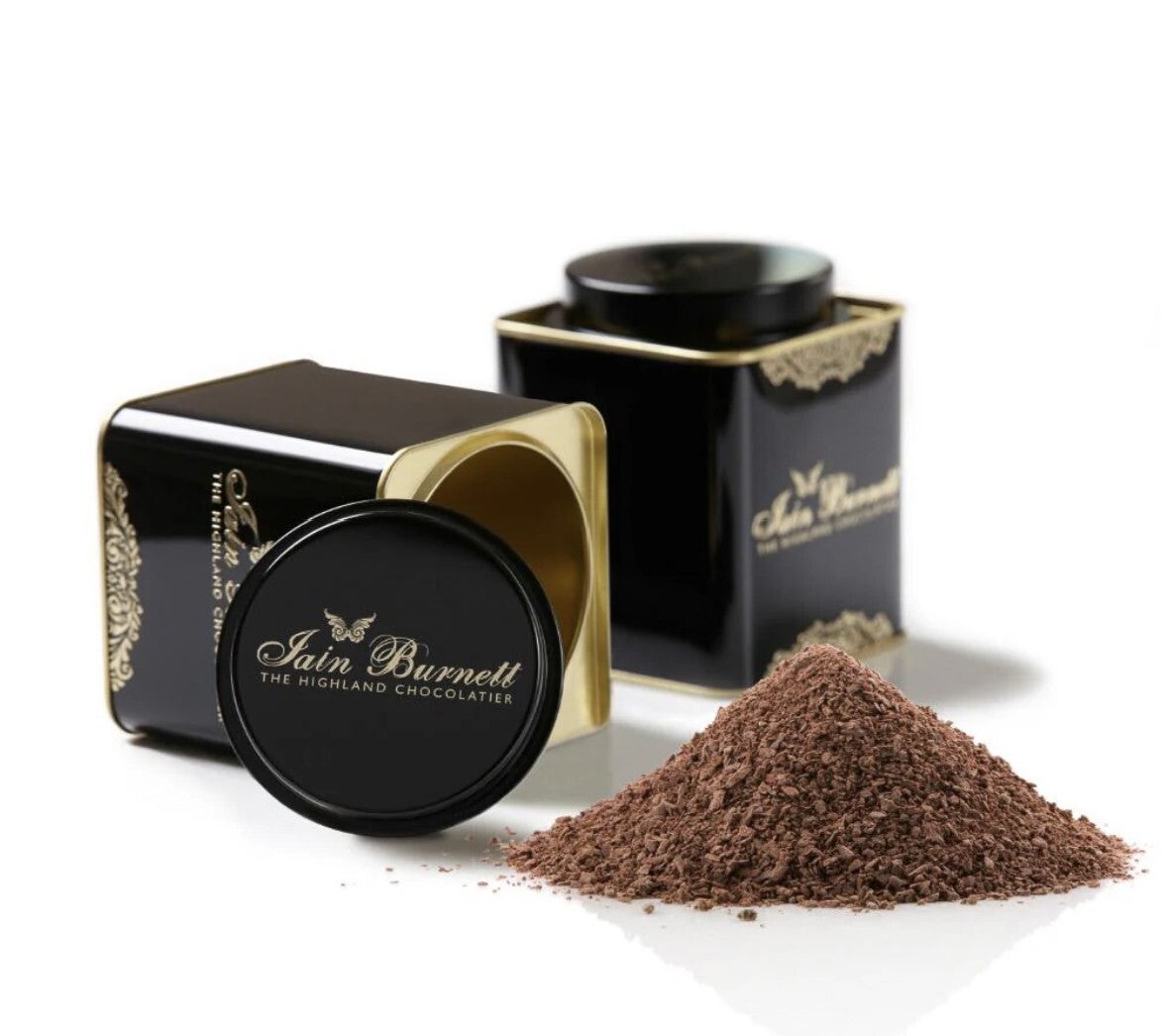 Decorative Tin of Dark Hot Chocolate Flakes