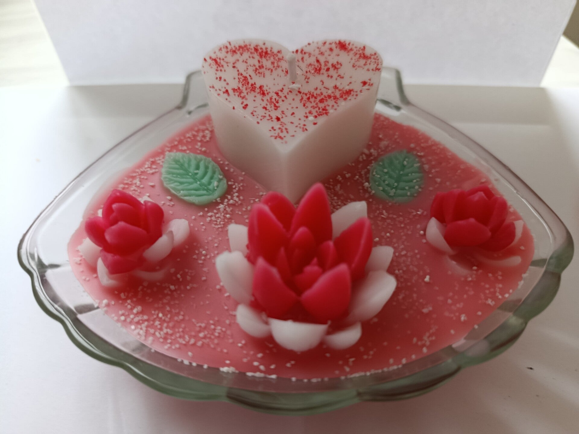 Coquille st jacques avec coeur et mèche