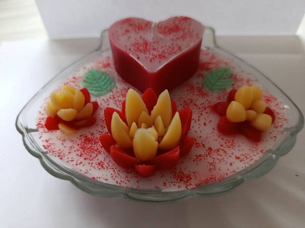 Coquille st jacques avec coeur et mèche