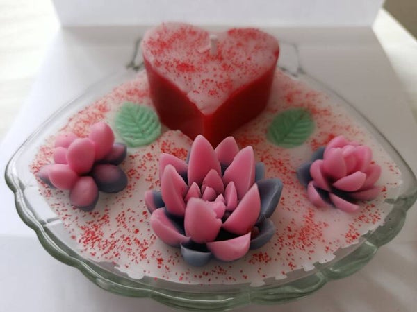 Coquille st jacques avec coeur et mèche