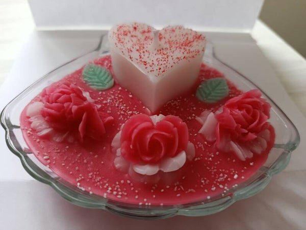 Coquille st jacques avec coeur et mèche