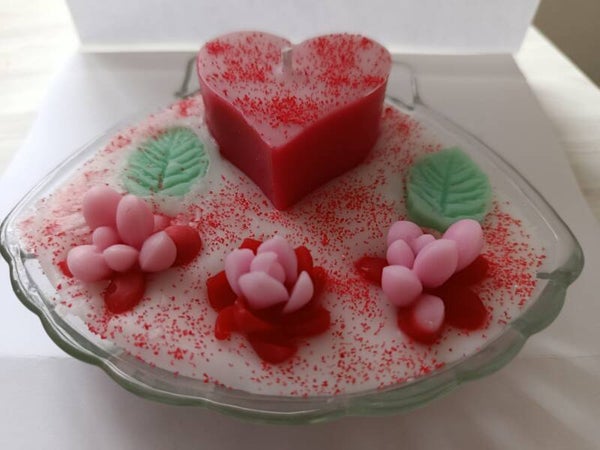 Coquille st jacques avec coeur et mèche