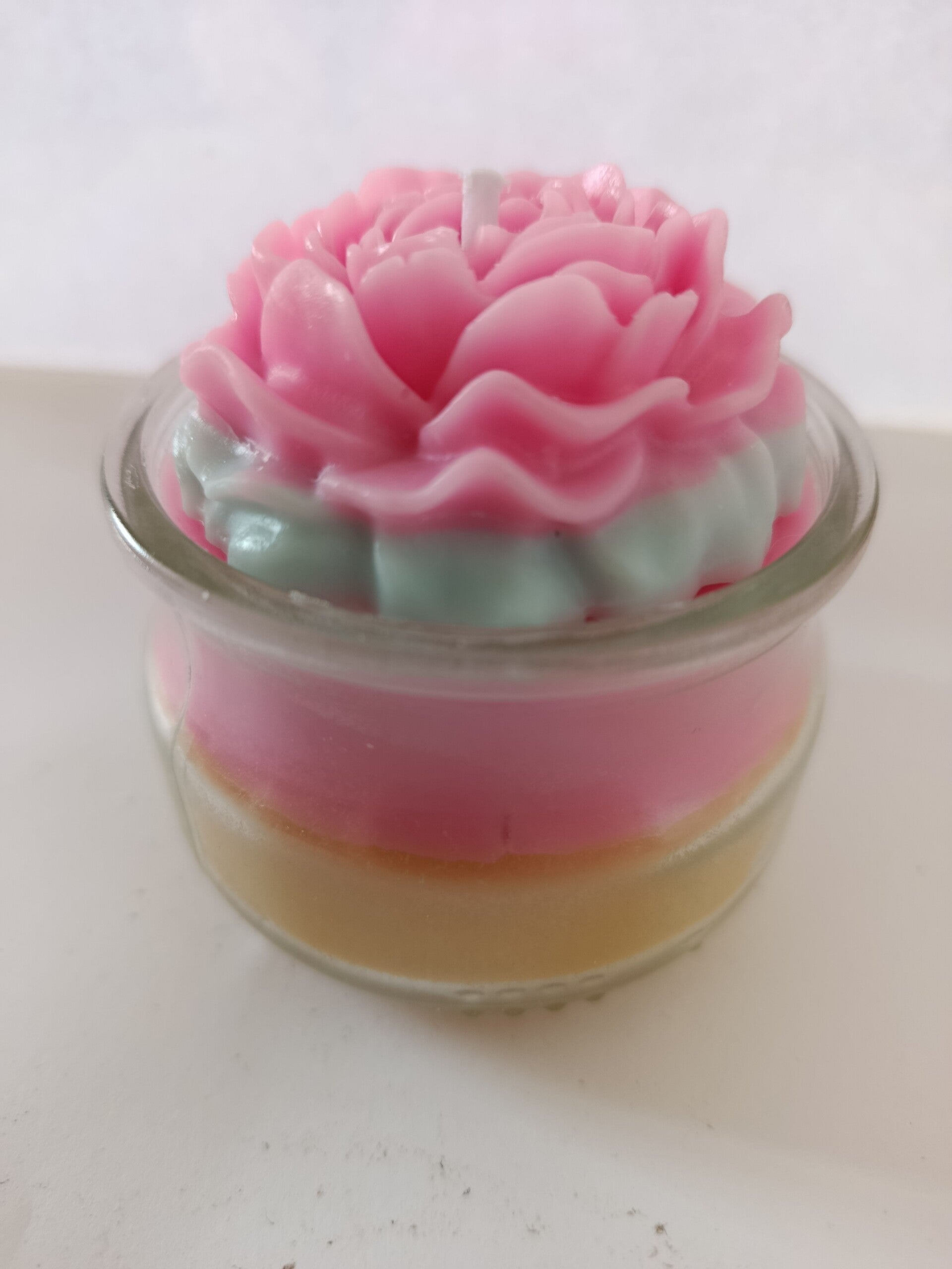 Fleur grise/rose