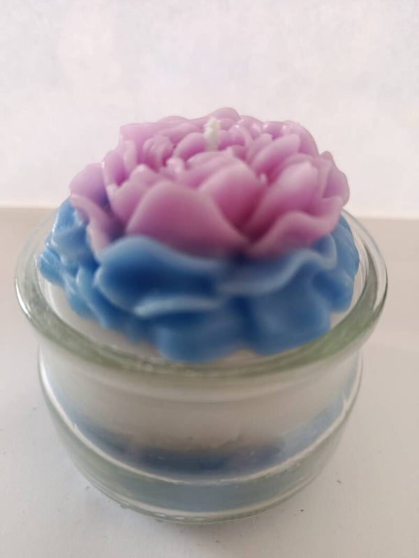 Fleur bleu/mauve