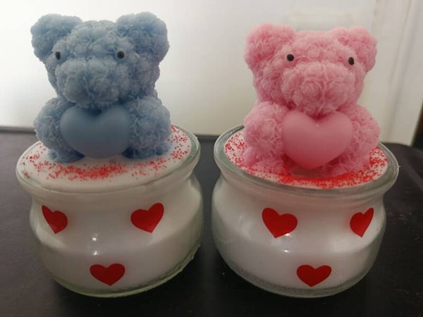 Ourson bleu ou rose A LA DEMANDE