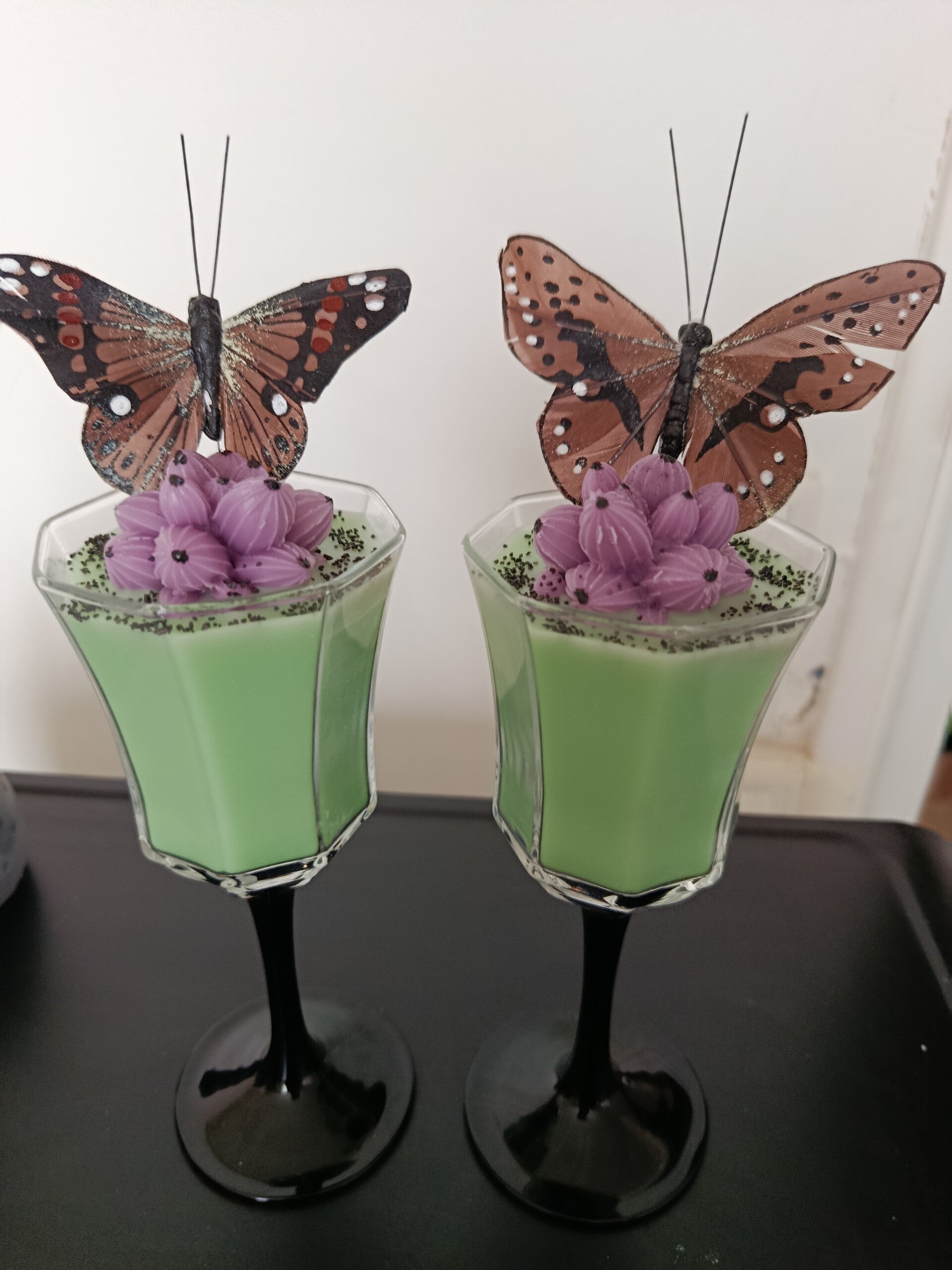 Verre papillon 🦋 cactus 🌵