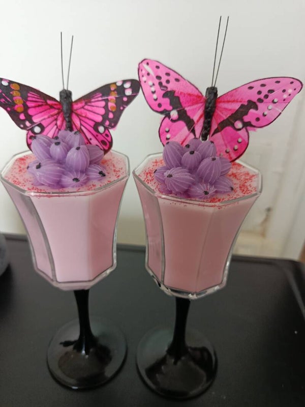 Verre papillon 🦋 cactus 🌵