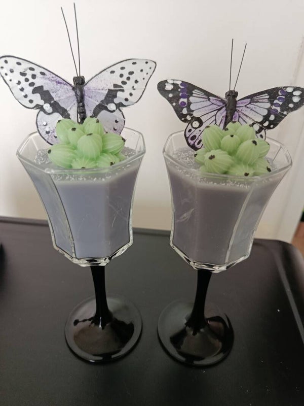 Verre papillon 🦋 cactus 🌵