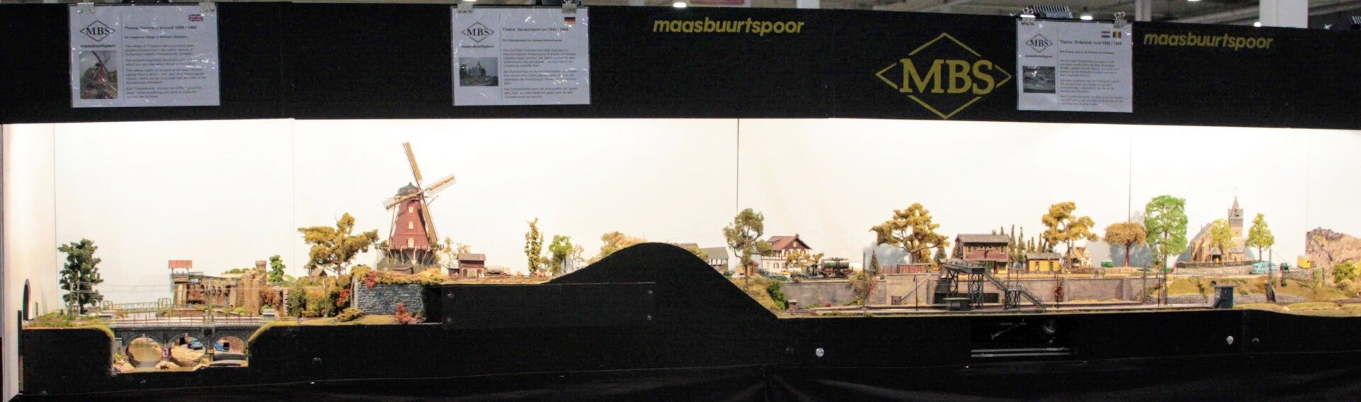 Modelspoorbaan Bad Tümpelmühle tijdens Eurospoor 2009 te Utrecht.
