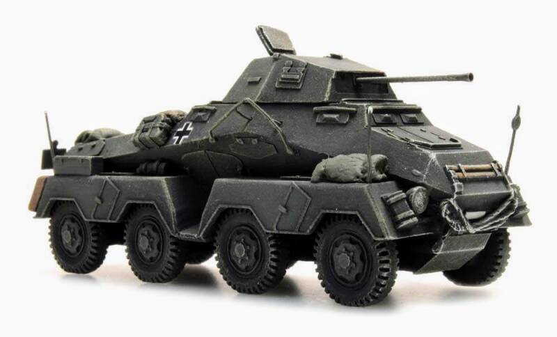 Voorbeeld van het model Sd.Kfz 231 8-Rad van Artitec