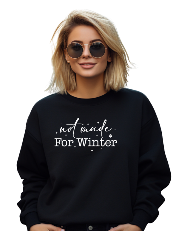 Voor winterhaters! Sweater “not made for winter”