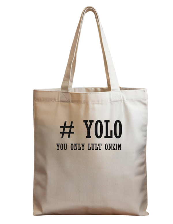 Totebag YOLO You Only Lult Onzin