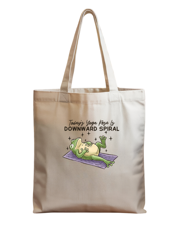 Totebag yoga kikker