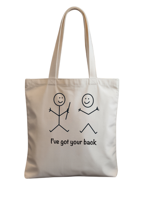 Naturel totebag I've got your back