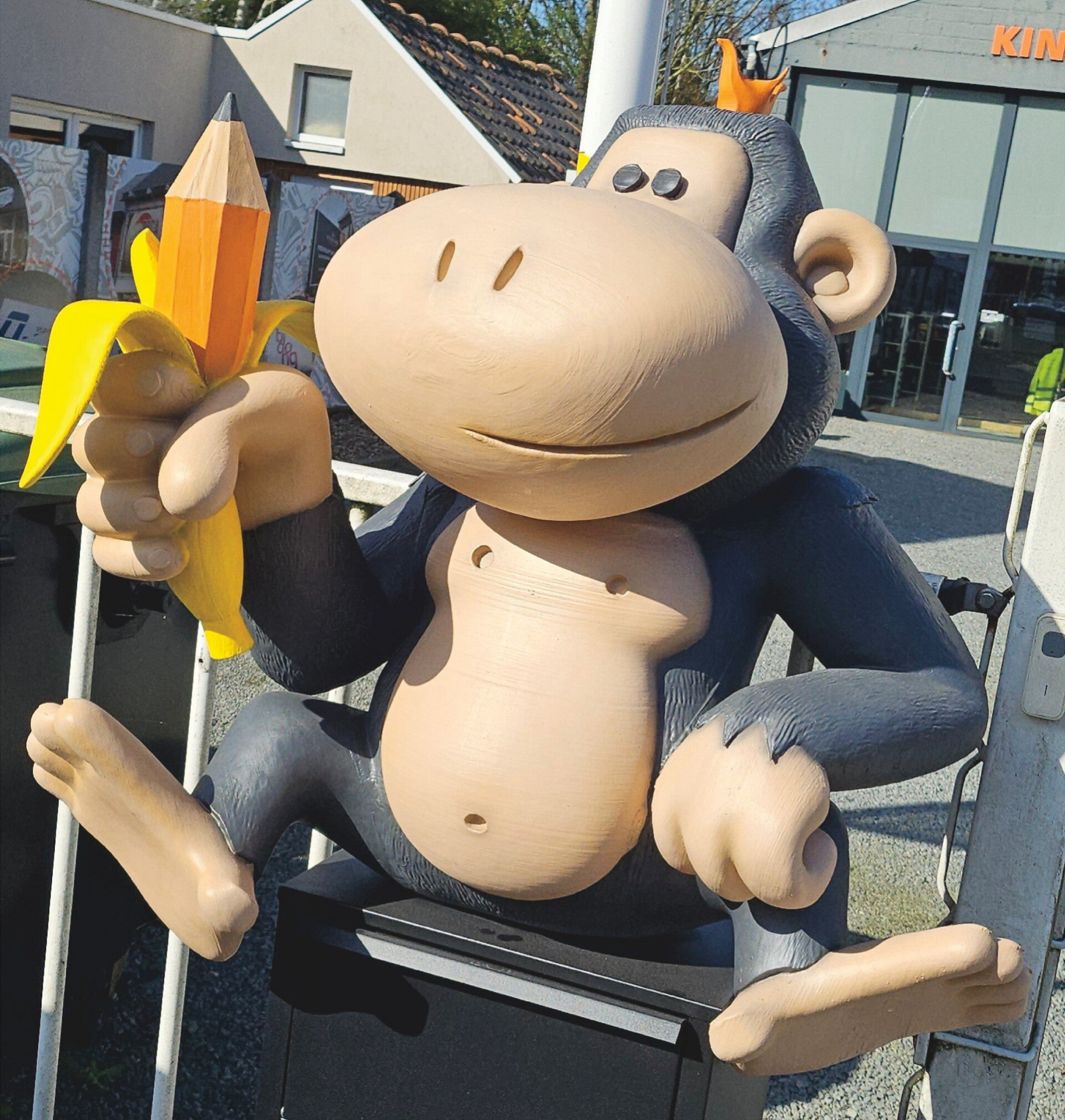 3D geprinte aap op maat gemaakt