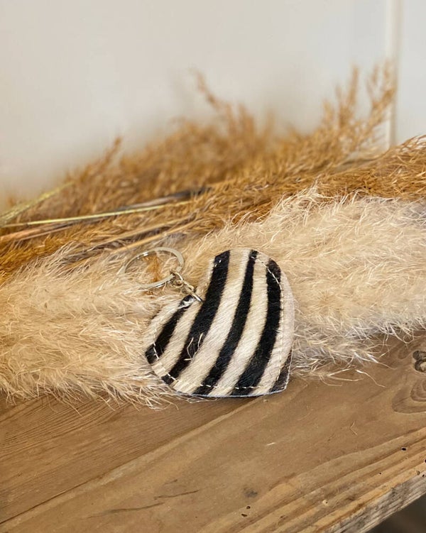 Sleutelhanger Kaylee zebra