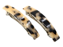 Haarclips Lilly beige zwart