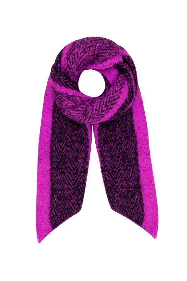 Sjaal Zigzag fucshia