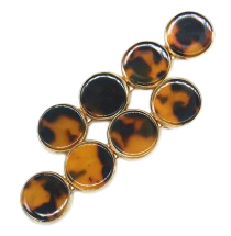 Haarclips marmer bruin