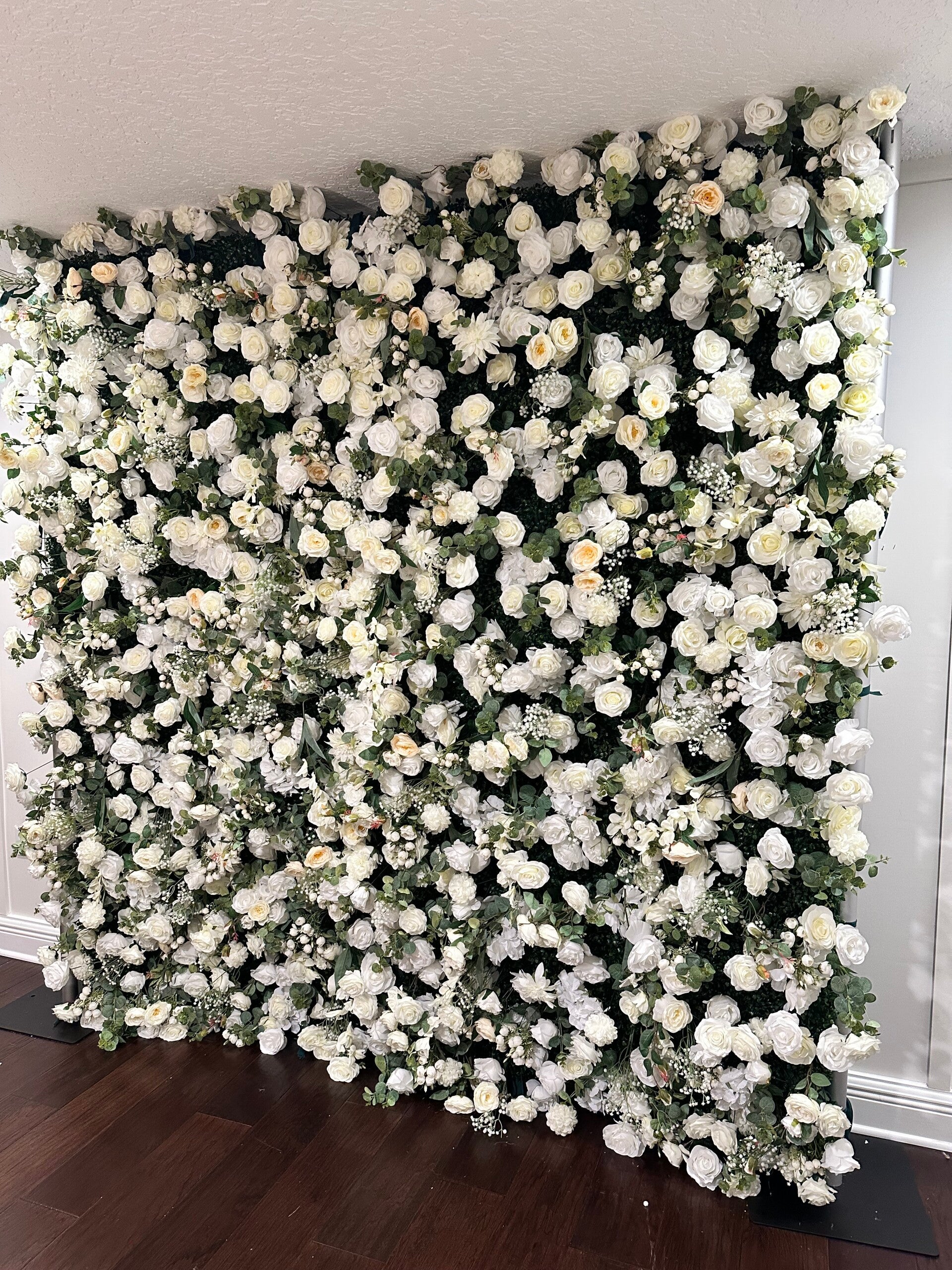 Cecilia-White 5D Flower Wall