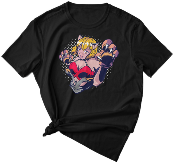 Anime Pfotenmädchen T-Shirt