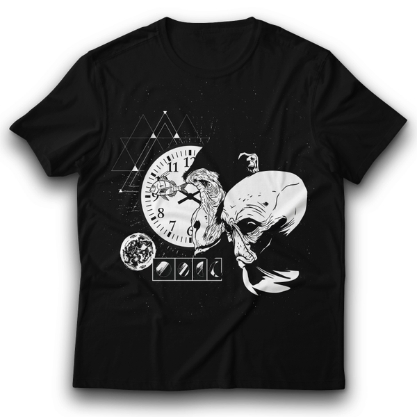 Außerirdischer, Mond, Abstraktes Raumaffe T-Shirt