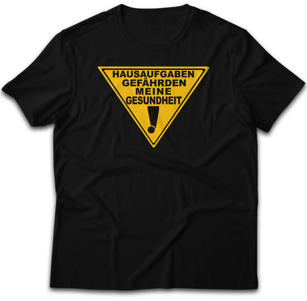 Hausaufgaben gefährden meine gesundheit