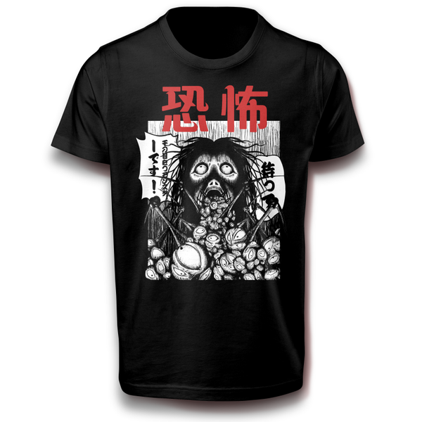 Horror Manga Kreatur Monster T-Shirt 152 - 3XL Baumwolle Dämonischer Schädel