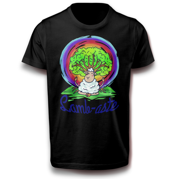 Meditierendes Schaf Meditation Yoga T-Shirt 122 - 3XL Baumwolle Spaß Lustig Geschenkidee